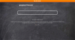Desktop Screenshot of georgianairlines.com