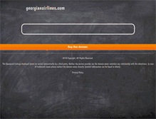 Tablet Screenshot of georgianairlines.com